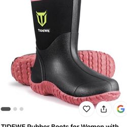 TIDEWE Rubber Boots for Women with Steel Shank, 6mm Neoprene