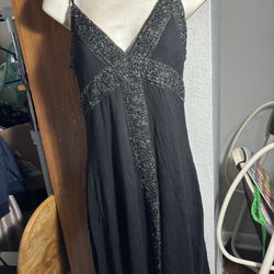 Guess Jeans Black Gold Dress Large