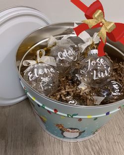 Christmas personalized ornaments