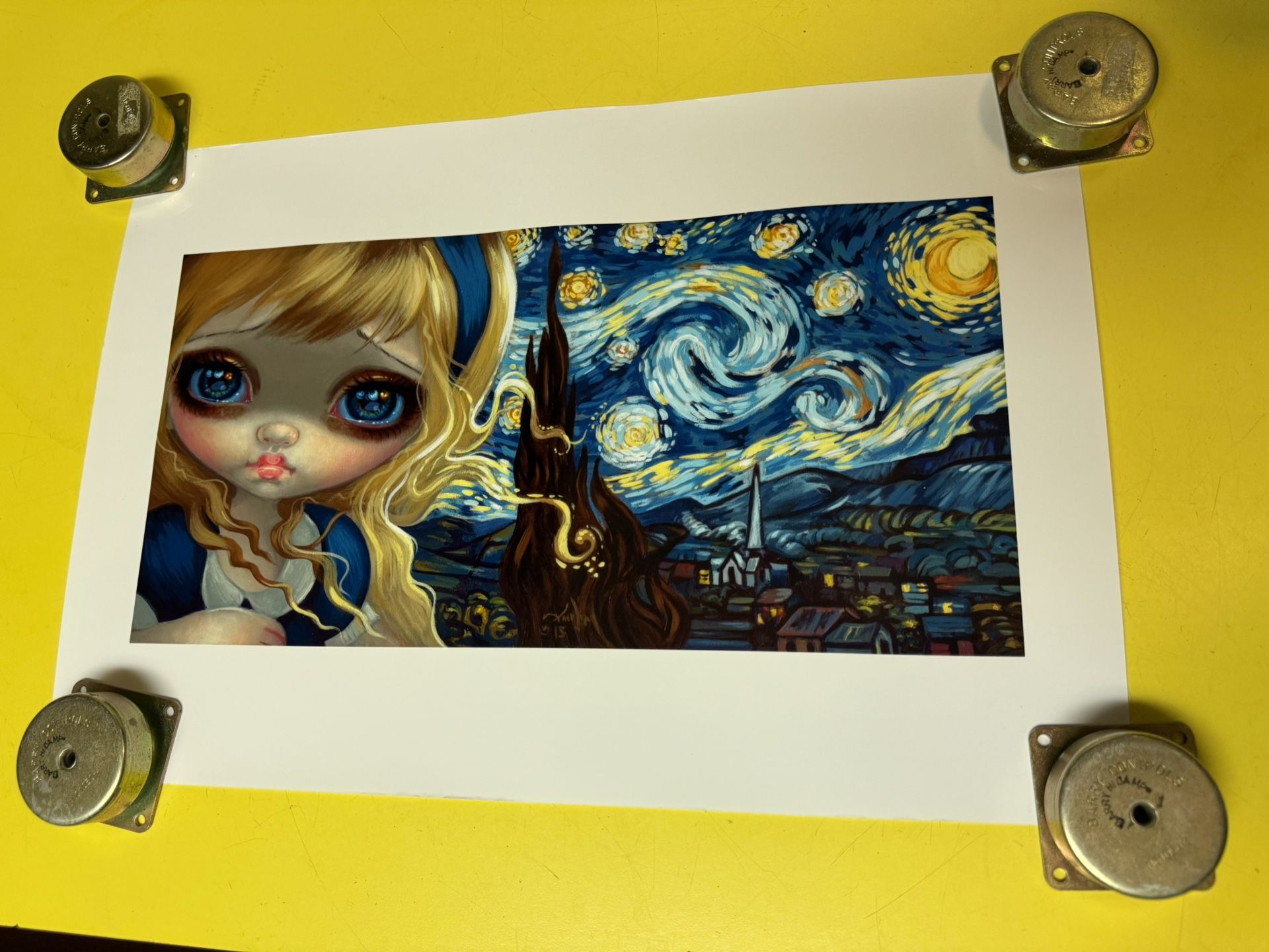 Jasmine Beckett Griffith, Alice in the starry night standard signed print