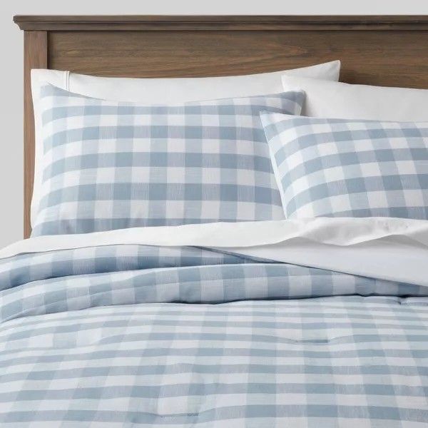 FULL/ QUEEN Yarn-Dyed Gingham Comforter & Sham Set - Threshold