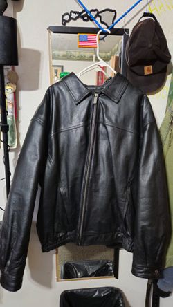 Mens leather jacket 2xl
