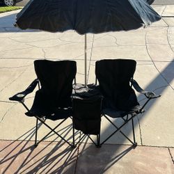 Double Chair W/umbrella