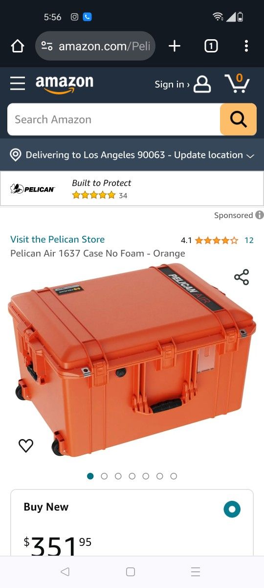 Pelican Case 1637 , Pelican Air large BNIB
