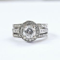 Ladies Wedding Ring Gold Diamond Set #11264