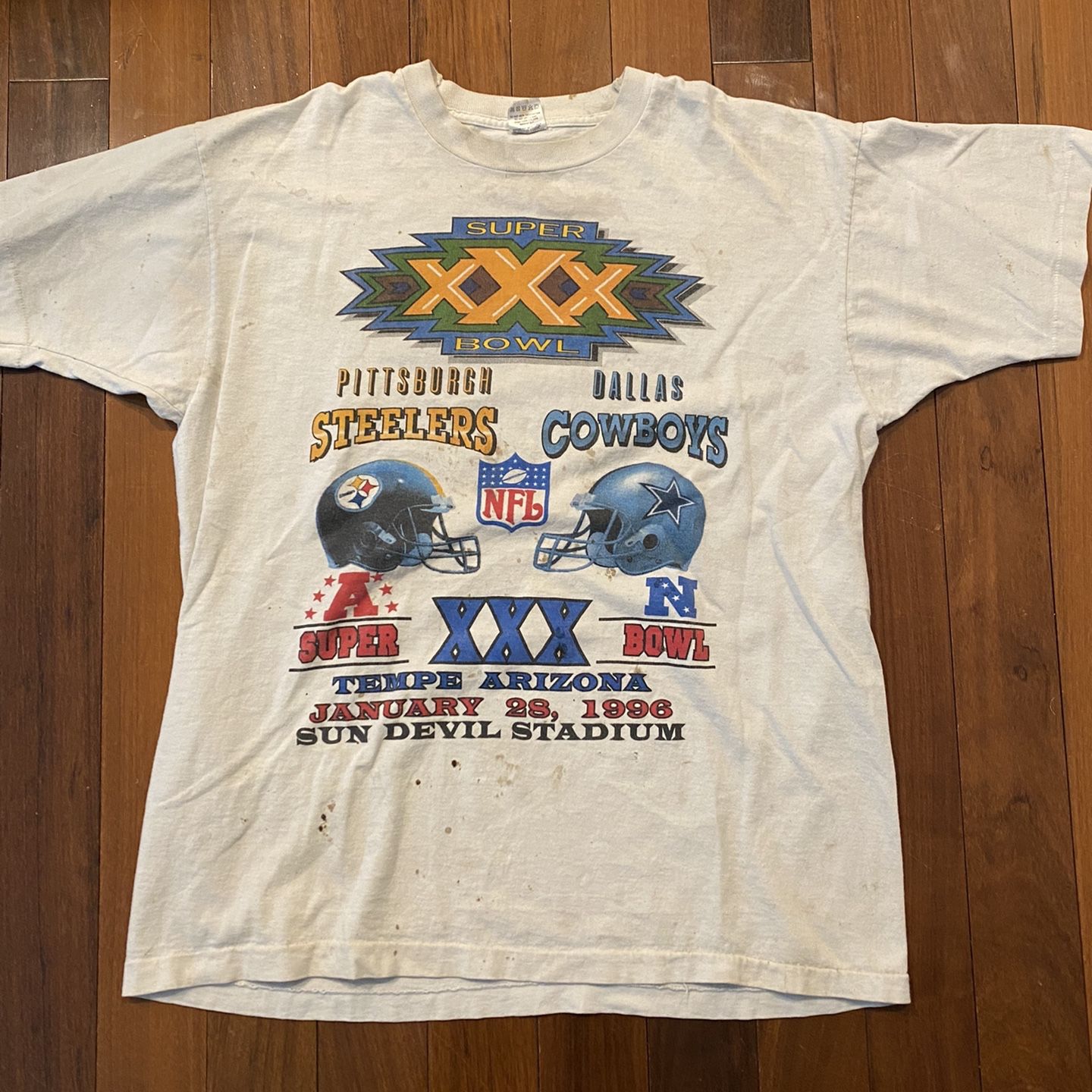 Vintage Dallas Cowboys Pittsburgh Steelers XL super bowl shirt XXX for Sale  in Snohomish, WA - OfferUp