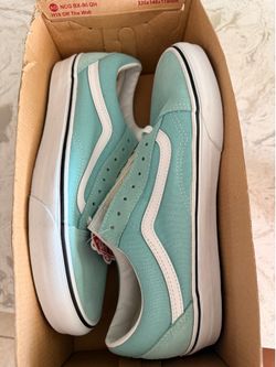 Men’s vans- old skool aqua color