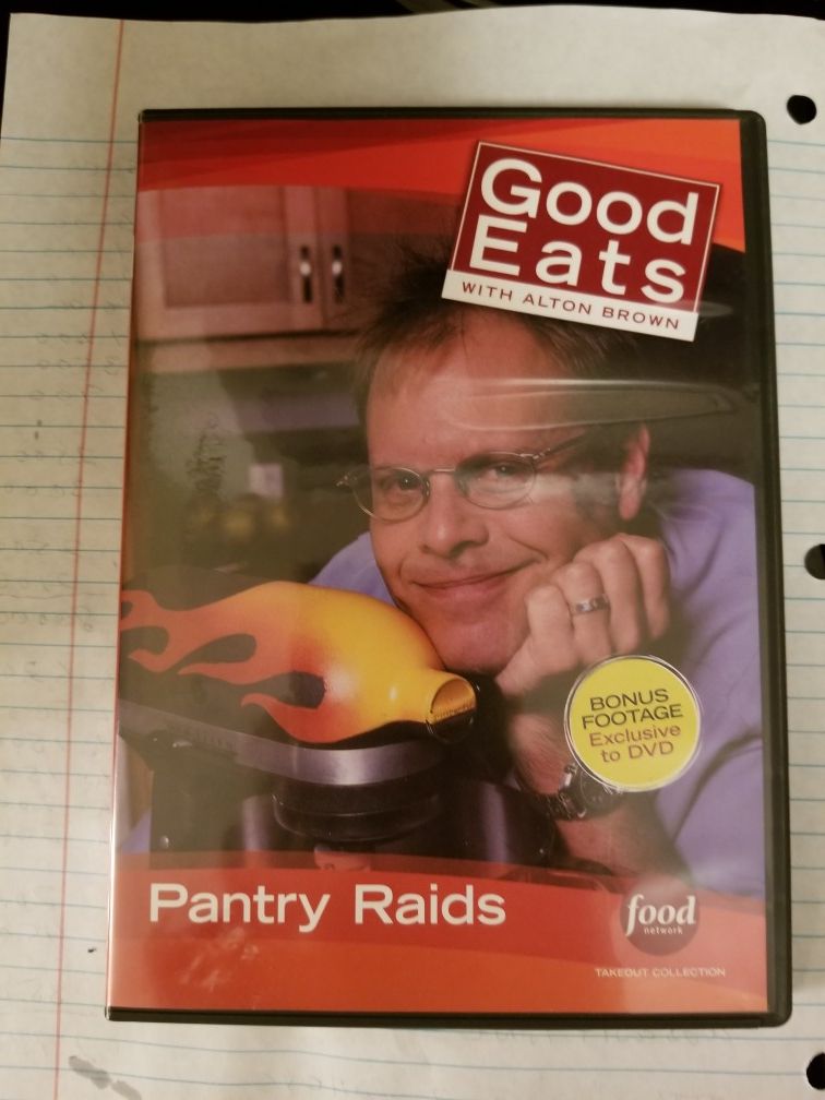 Good Eats pantry raid.