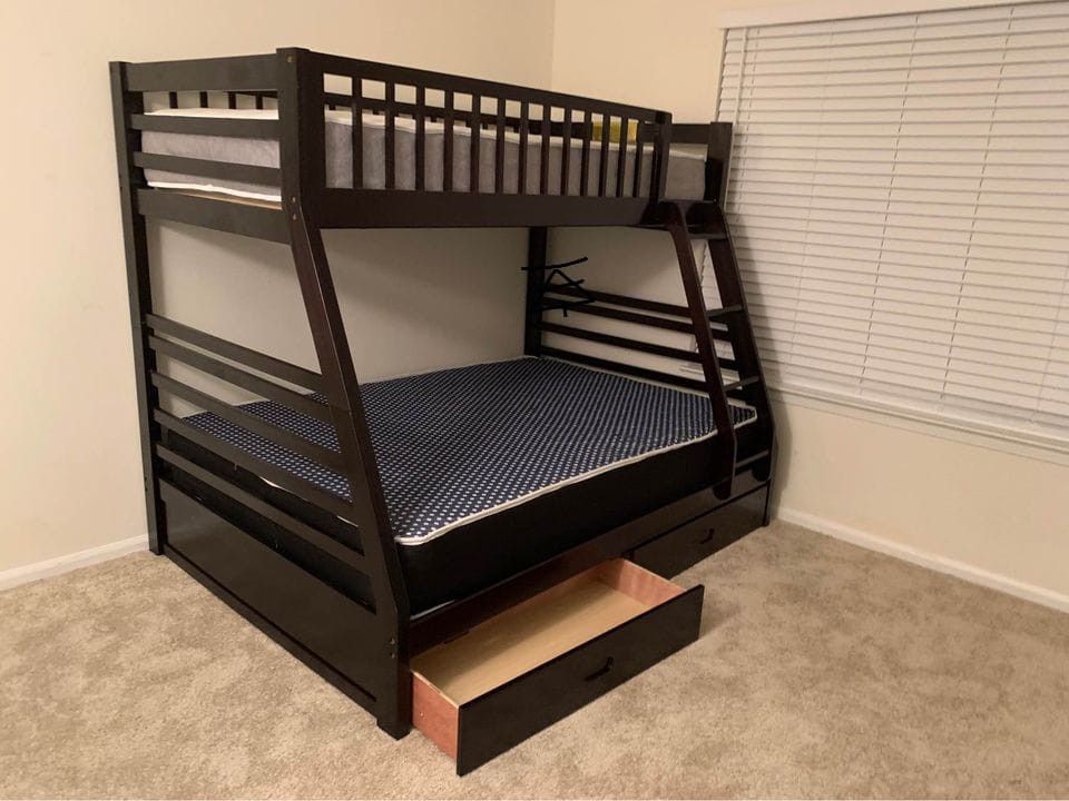 AshtonCappuccino 2-Drawer Wood Twin Over Full Bunk Bed
Coaster$20 Down Payment and delivery available 