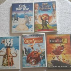 21 Children's DVDS 
