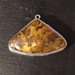 925 Triangular Bronzite Pendant