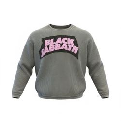 One Of A Kind Black Sabbath Logo Ribbed Long Sleeve Shirt Fashion Creation