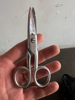 Vintage Clauss USA Bandage Scissors w/ Original Leather Sheath – Medical EMT First Aid