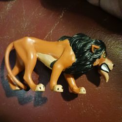 Vintage Lion King Pvc Figure Scar 4" Applause Disney Figurine Cake Topper RARE