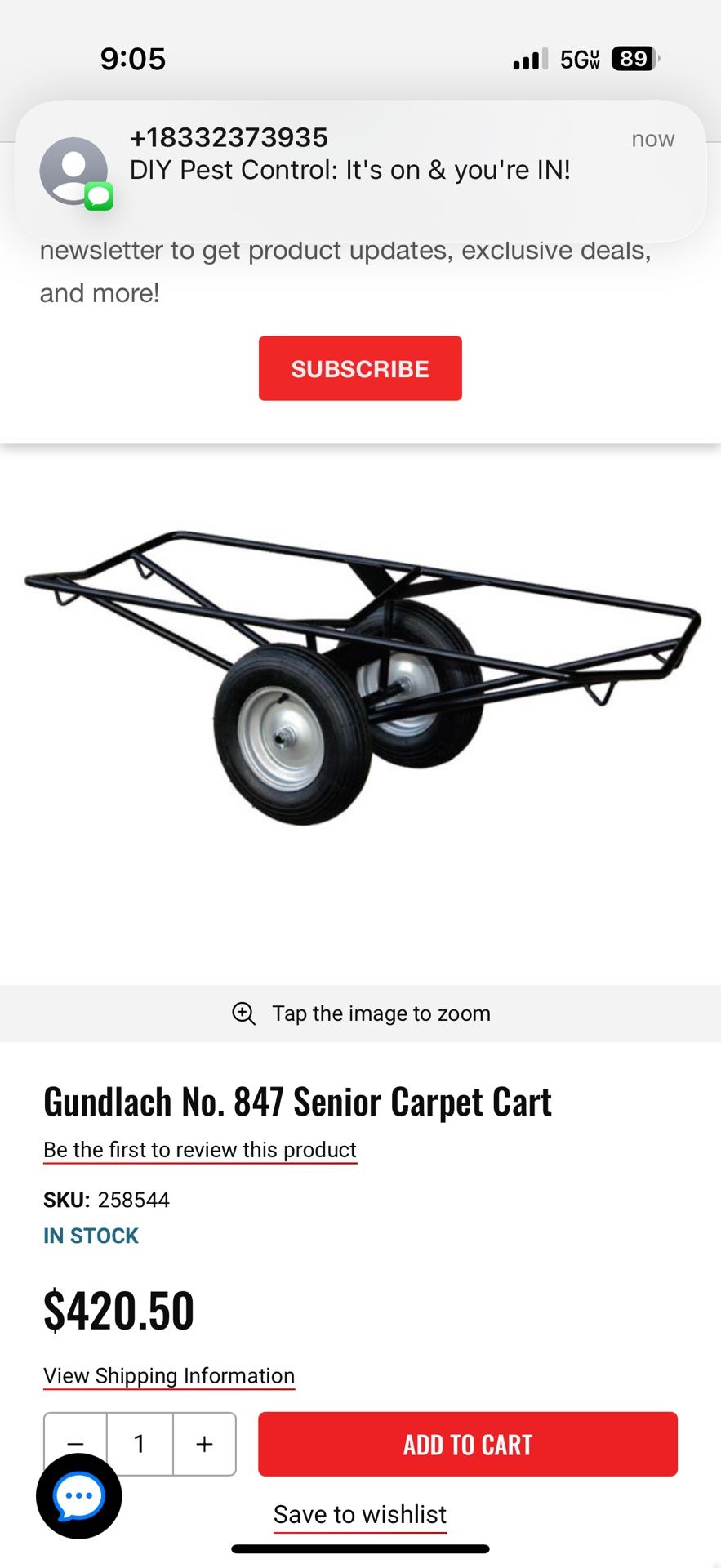 Carpet Cart