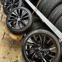 Black 18” Honda Wheels And Tires $1100
