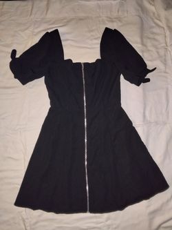 Black Dess Front Zipper 