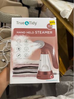 True & Tidy TS-20 Hand Held Garment Steamer 600W Portable Red New Sealed
