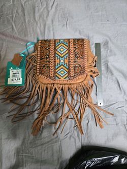 Montana West Fringe Crossbody Bag – Beaded Western Aztec – New w/ Tags