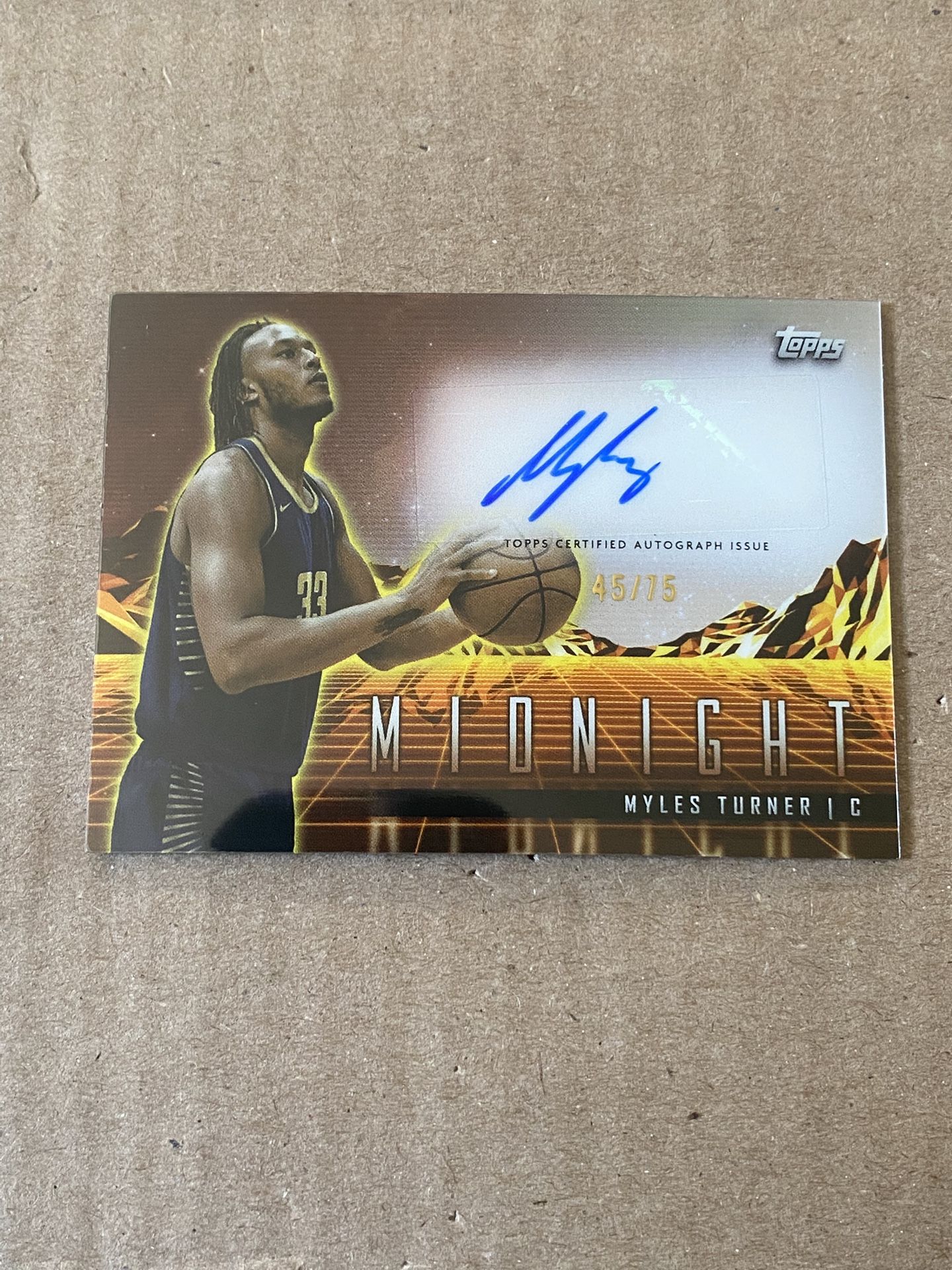 Myles Turner Horizon Signatures Card