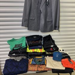 Men’s sweaters Jackets pants and more BUNDLE storage unit BULK Sale for $100