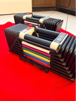 PowerBlock Adjustable Dumbbells (5 to 80 pounds each dumbbell)