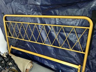 Queen bed frame with mattress