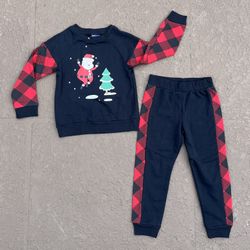 Brand new Little Rebels kid’s Christmas sweatshirt & sweatpants, size 4T