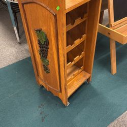 Wine Rack On Wheels 