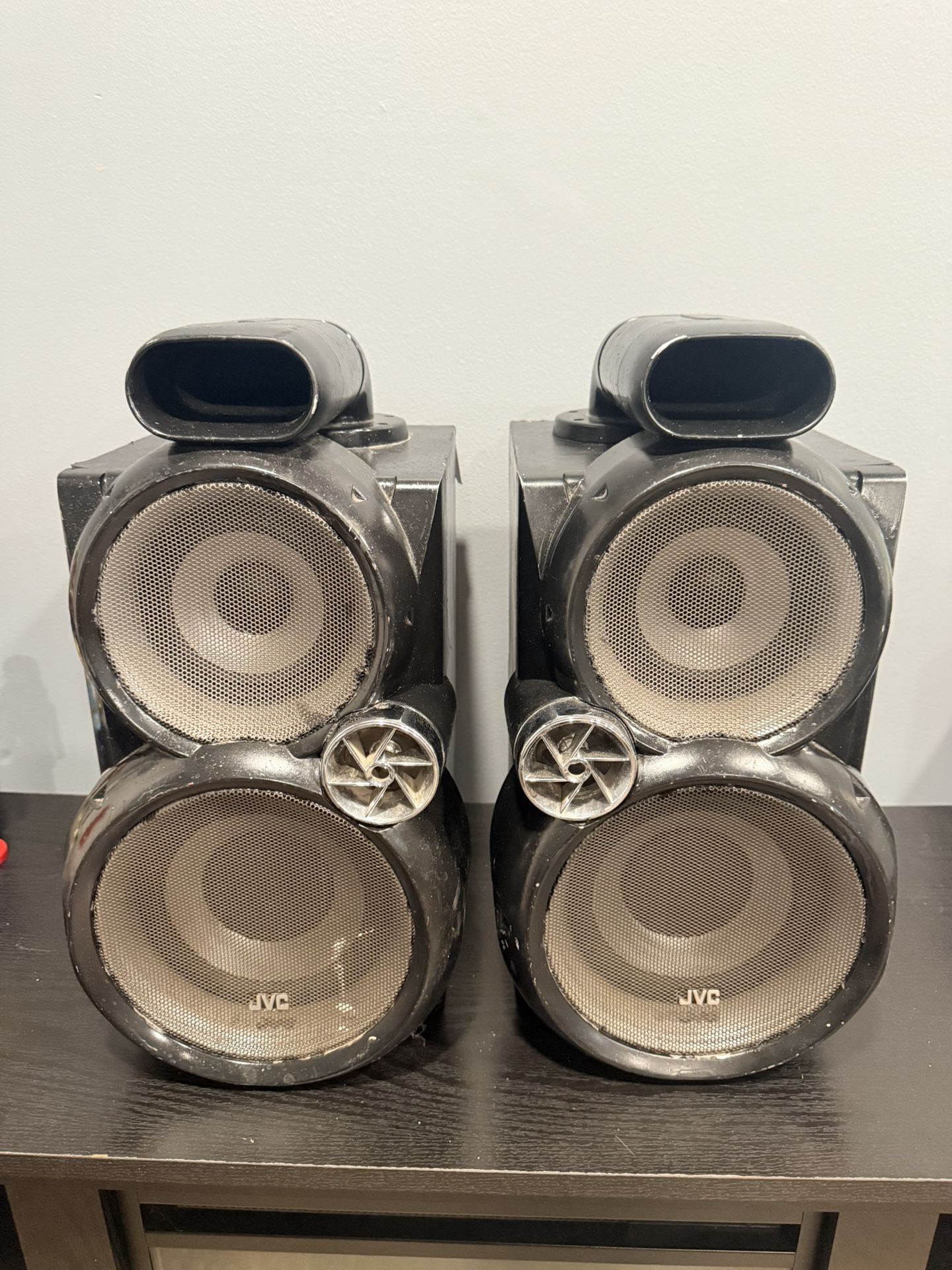 (SET OF 2) JVC SP-MXGC5 Twin Tube Speakers *FULLY FUNCTIONAL* MX-GC5 *RARE*