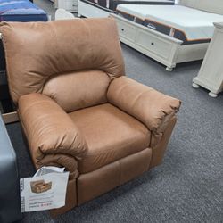 Tan Leather Rocker Recliner Chair 🚚WE DELIVER🚚