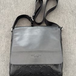 Coach Leather Messenger Bag