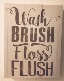Bathroom canvas wall decor