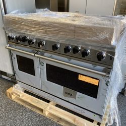 New Viking 48 Inch Natural Gas Range 8 Open Burners 