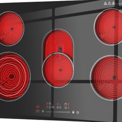 Electric Cooktop 30 inch 5 Burners, 8600W Built-in Electric Stove Top with Sensor Touch Control