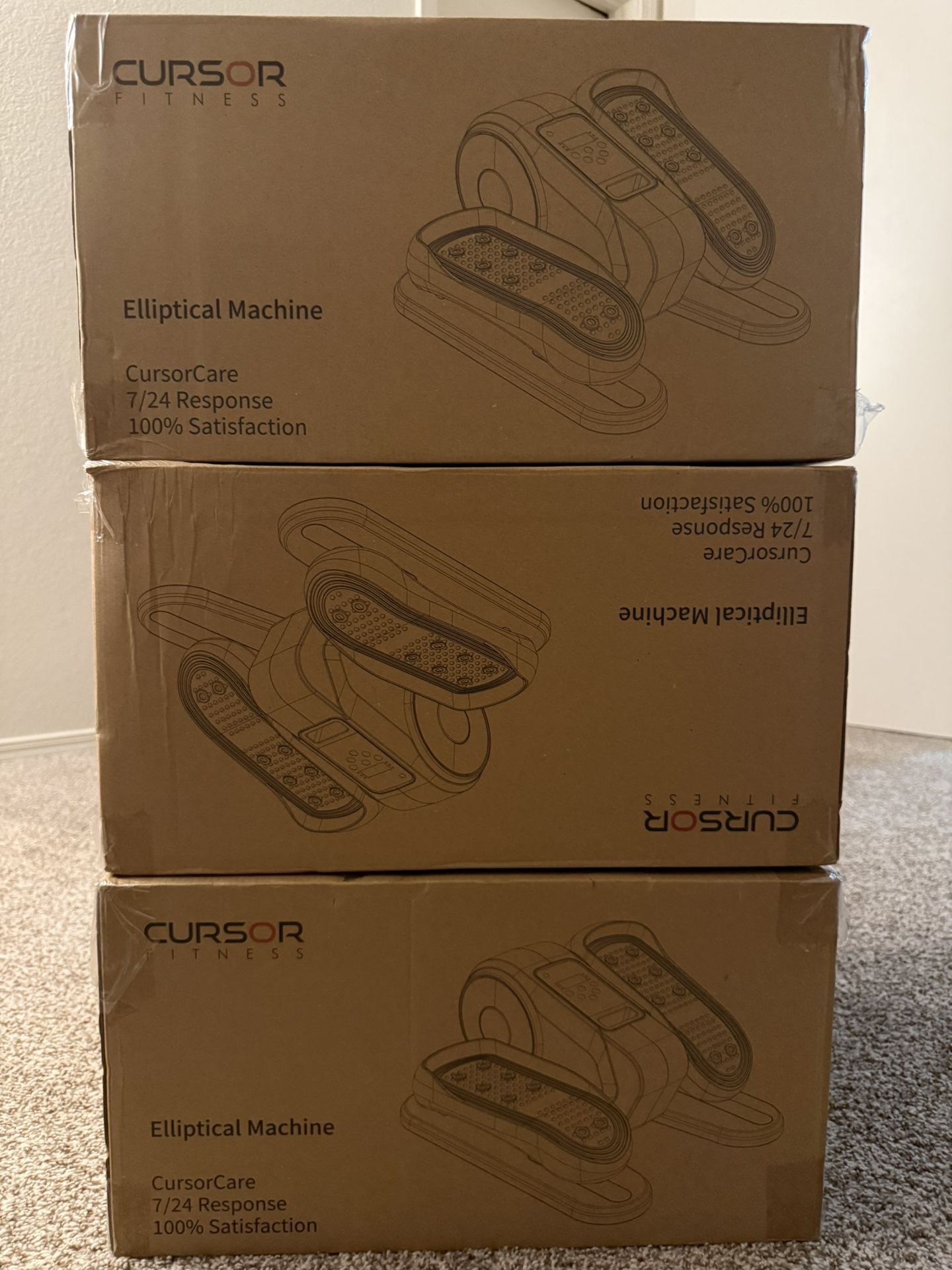 Under-Desk Elliptical Machines – 1 Brand New, 2 Like New!