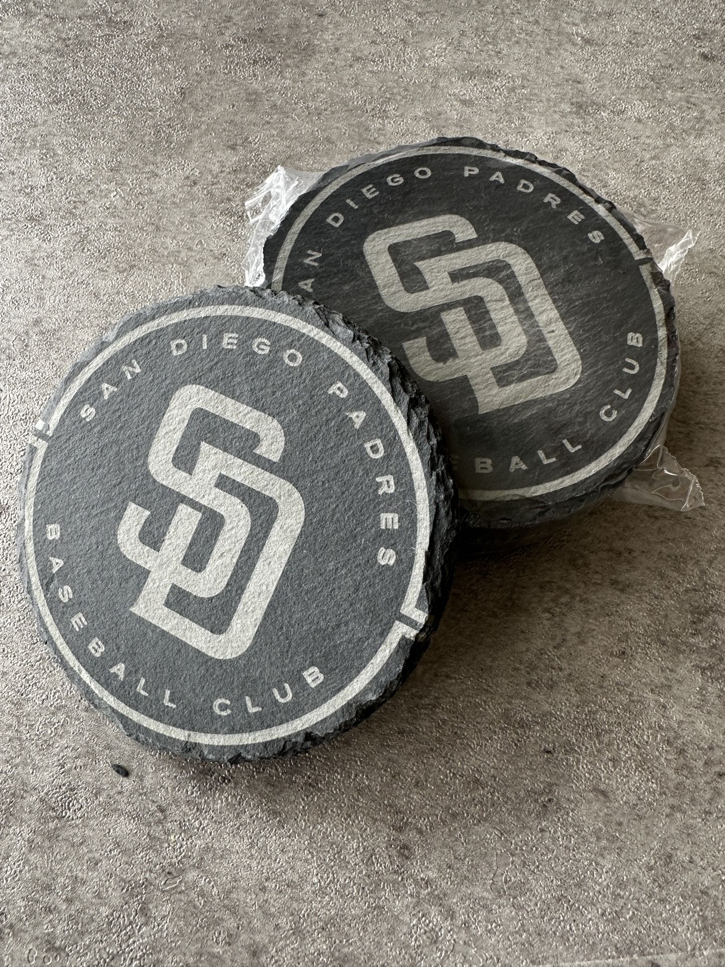 San Diego Padres Slate Coasters – Set of 4 (4” Round) ⚾️