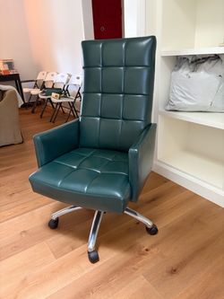 Dark Green High-Back Office Chair