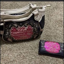 Beautiful Christian purse with matching wallet