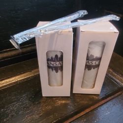 Kansas City Tumblers  With Metal Straws