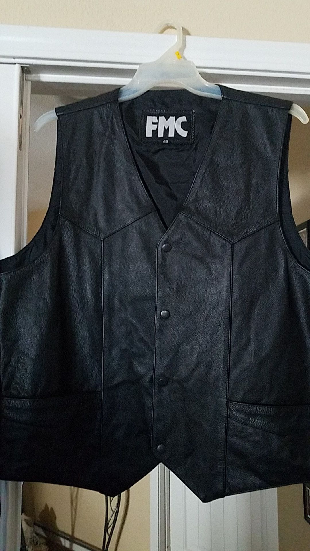 FMC Leather Vest XL sz48