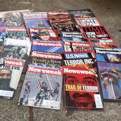 Huge collection of 9/11 September 11 World Trade Center magazines newspapers 