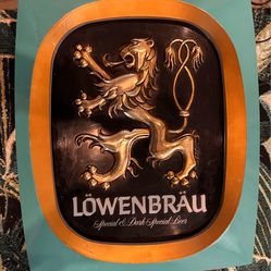 Vintage Löwebräu Bier sign