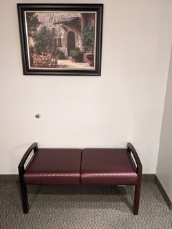 2 Seat Mahogany Bench