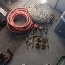 Fire Hydrant Gose And Accessories With Water Hose And Parts