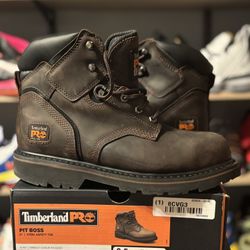 Men's Timberland PRO® Pit Boss 6" Steel-Toe Work Boot Size 9.5 $100