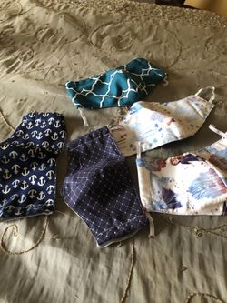 Fabric masks 100/ cotton with pocket for filter