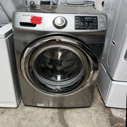 GREY SAMSUNG FRONT LOAD WASHER