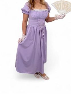 Lavender dress with lace