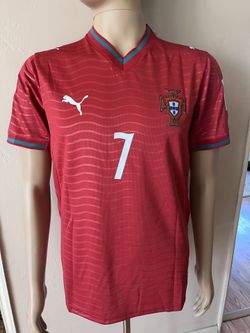Portugal home soccer jerseys Ronaldo # 7. Size Small to XL.